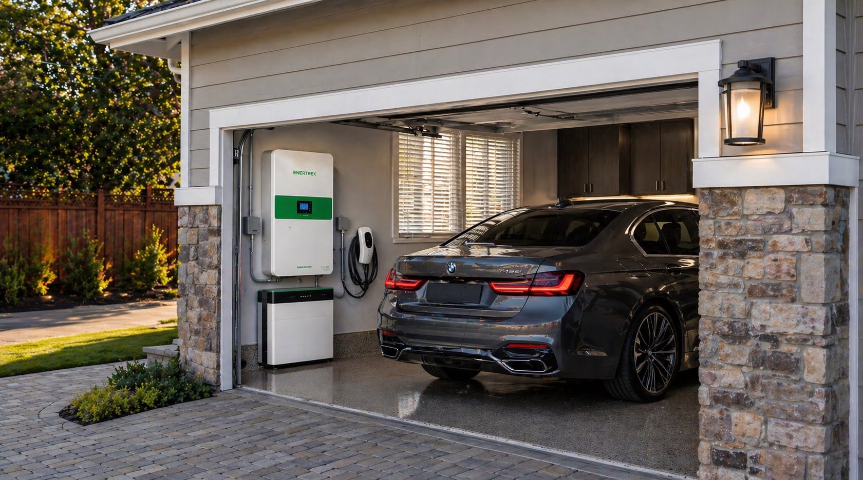 HomeVault installed in garage
